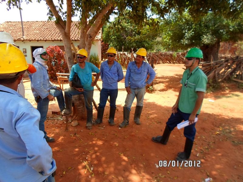 A EPCL/UEN 17 – Guanambi, realizou atividades de segurança com a turma de construção no município de Lagoa Real.