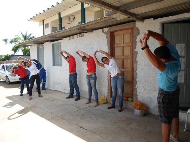 A EPCL – UEN – 18 Valença-BA, dando continuidade ao programa de Ginástica Laboral
