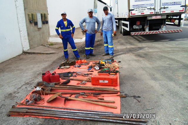 A EPCL/UEN 10 – Brumado – Ações de Segurança de 24 a 28 de Março de 2014.